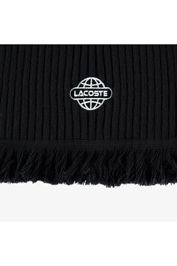 Kadın Yün Siyah Atkı - 2