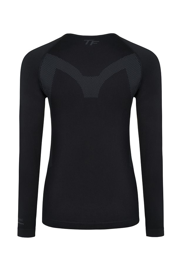 Erkek Seamless Termal Sweatshirt Siyah - 2
