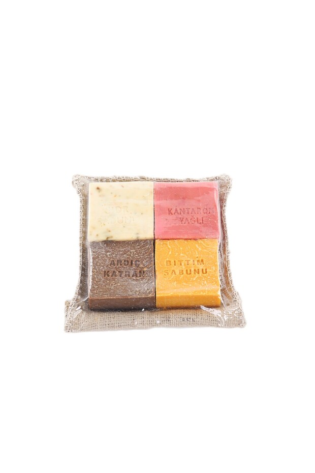 Stylish Mold Special Gift Set Sidr Juniper Tar St. John's Wort Oil and Bıttım Soap