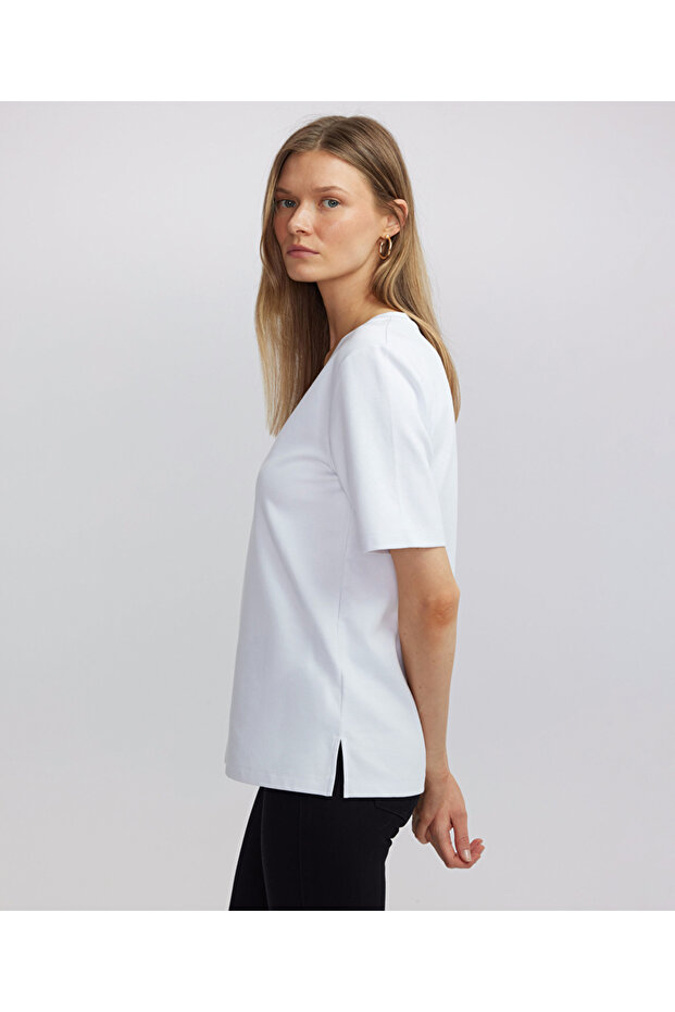 V yaka basic tişört - 5