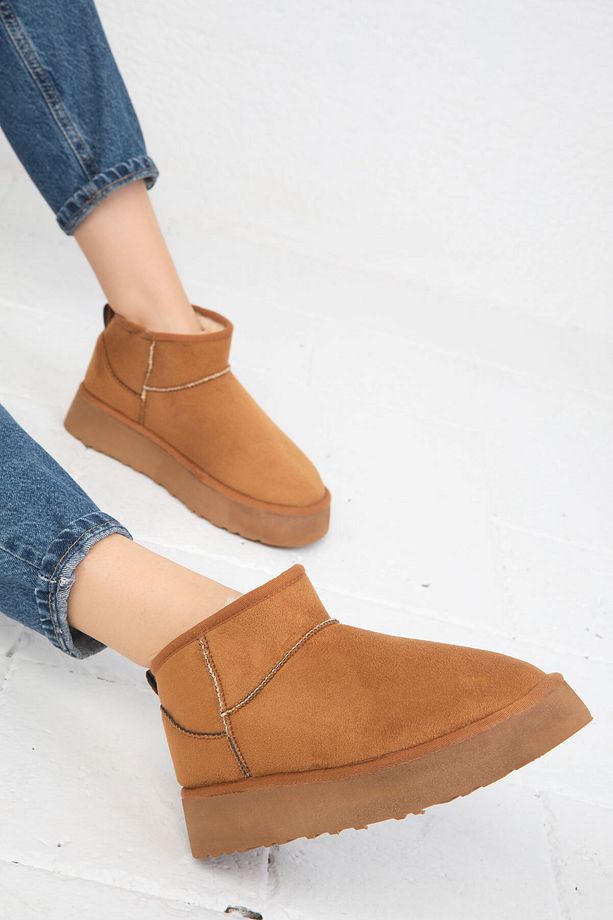 Taba Süet Kadın Bot & Bootie 19761 - 5