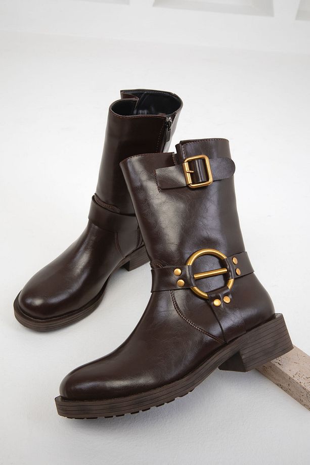 Kahve Kadın Bot & Bootie 19743 - 4