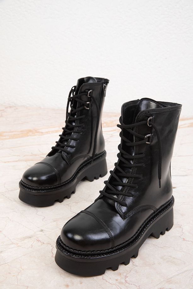 Siyah Kadın Bot & Bootie 19755 - 3