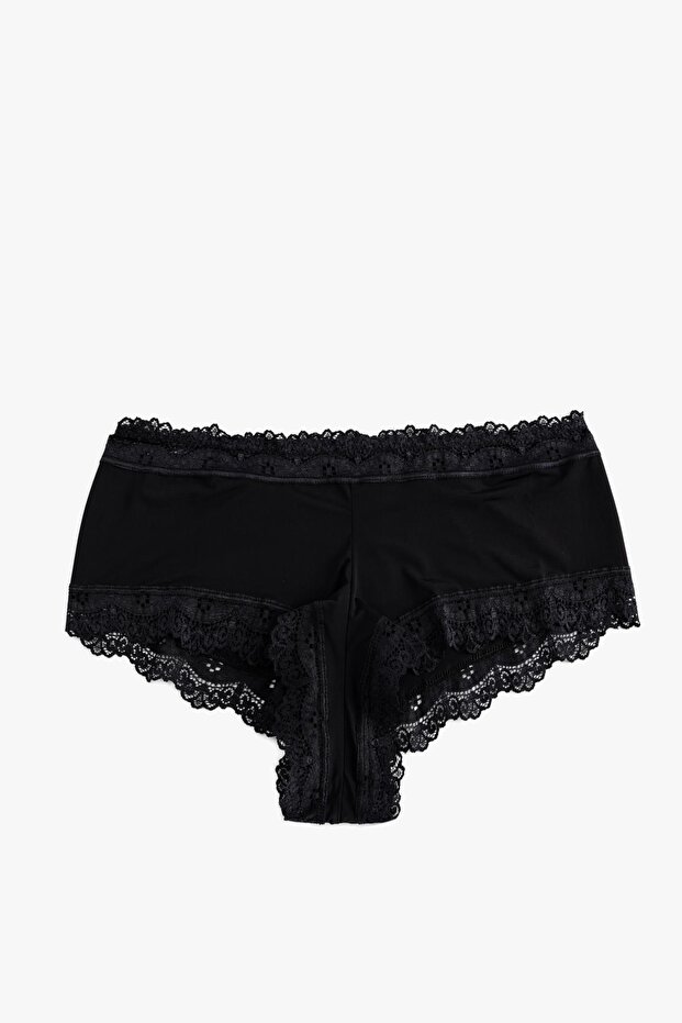 Women's Black Panties 5Wlk30062Mk