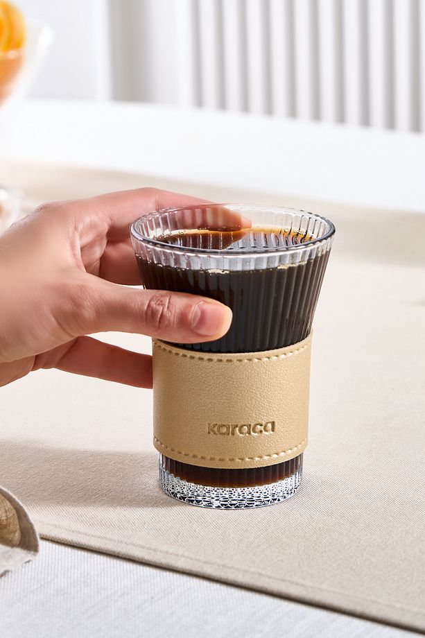 Leather Cool Touch Latte Bardağı 210 ml Gold - 2
