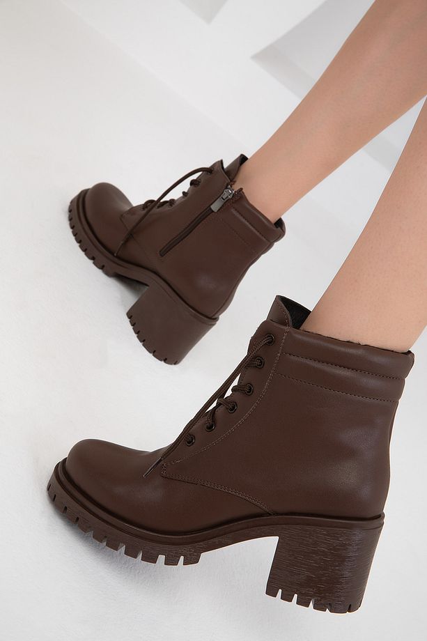 Kahve Kadın Bot & Bootie 19659 - 5
