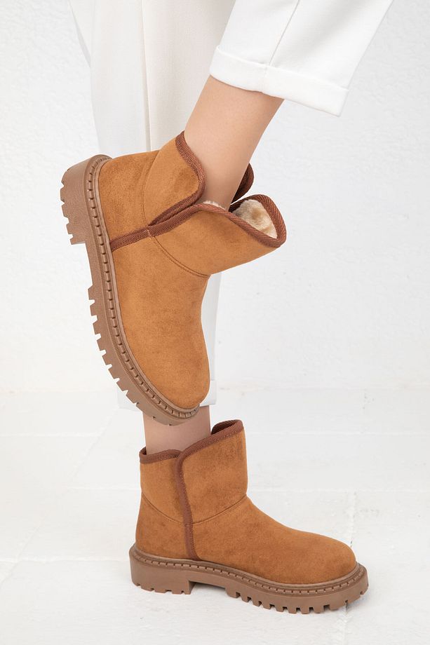 Taba Süet Kadın Bot & Bootie 19750 - 1