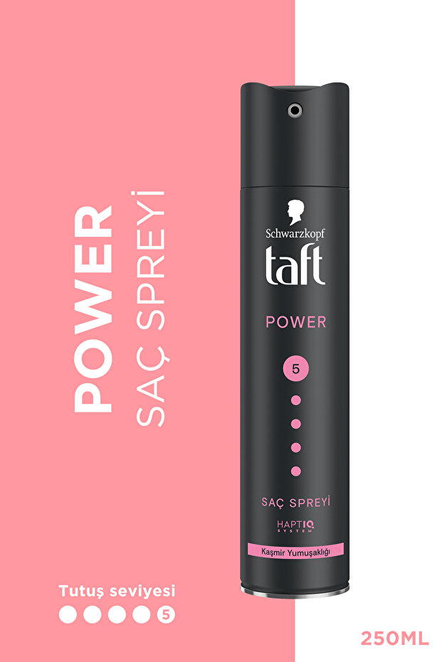 Taft Power Saç Spreyi 250ml - Kaşmir Yumuşaklığı ve Mega Güç