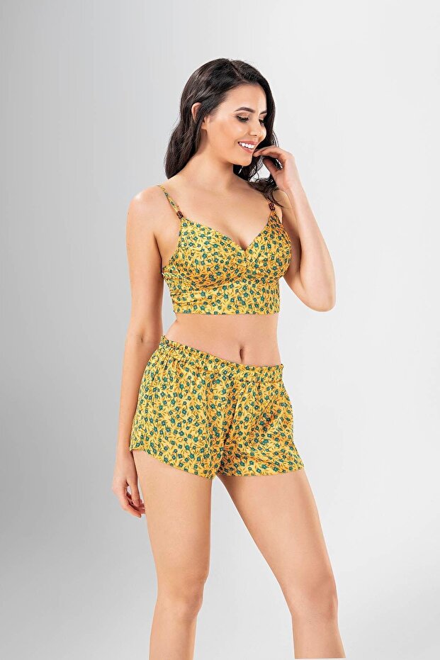 3 Piece Shorts Set Patterned 1944 - 3