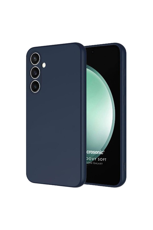 Samsung Galaxy S26 Plus Case Groovy Soft Navy Blue