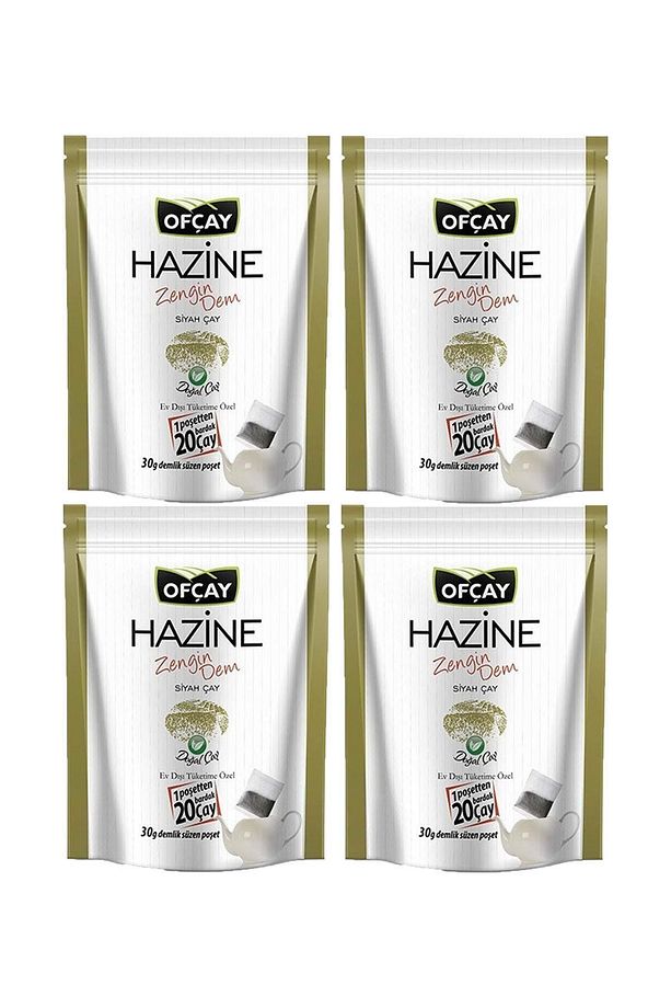 Hazine Zengindem 30 X 30gr Eko Demlik Poşet Çay X 4 Adet - 1