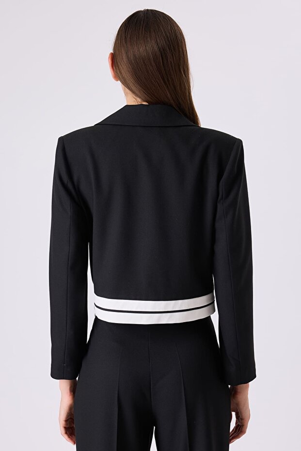 Tek düğmeli kısa ceket - 4