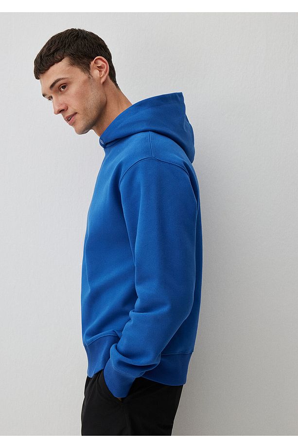 Kapüşonlu Mavi Basic Sweatshirt 0S10190-70894 - 6