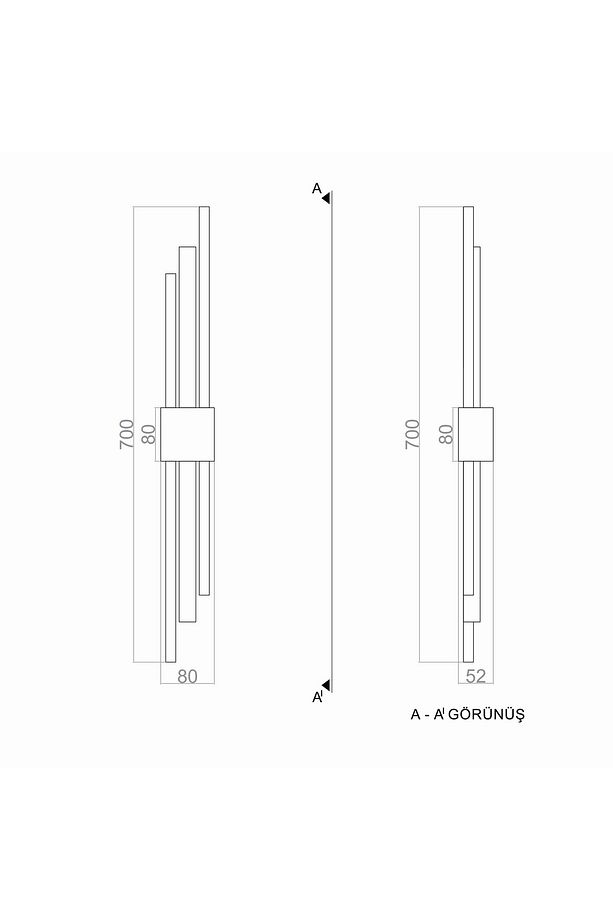 Led Duvar Aplik Talk 70cm - 7