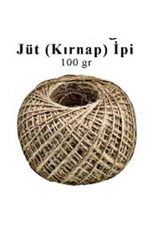 Natural and Durable Jute String, Wicker String, Whip, Packaging, Decoration and Packing String, 100Gr, 100m - 2mm - 1
