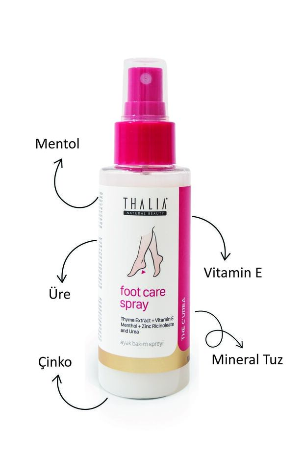 Üre & Mineral Tuz İçerikli Ayak Kokusunu Önlemeye Yardımcı Sprey 100ml - 3