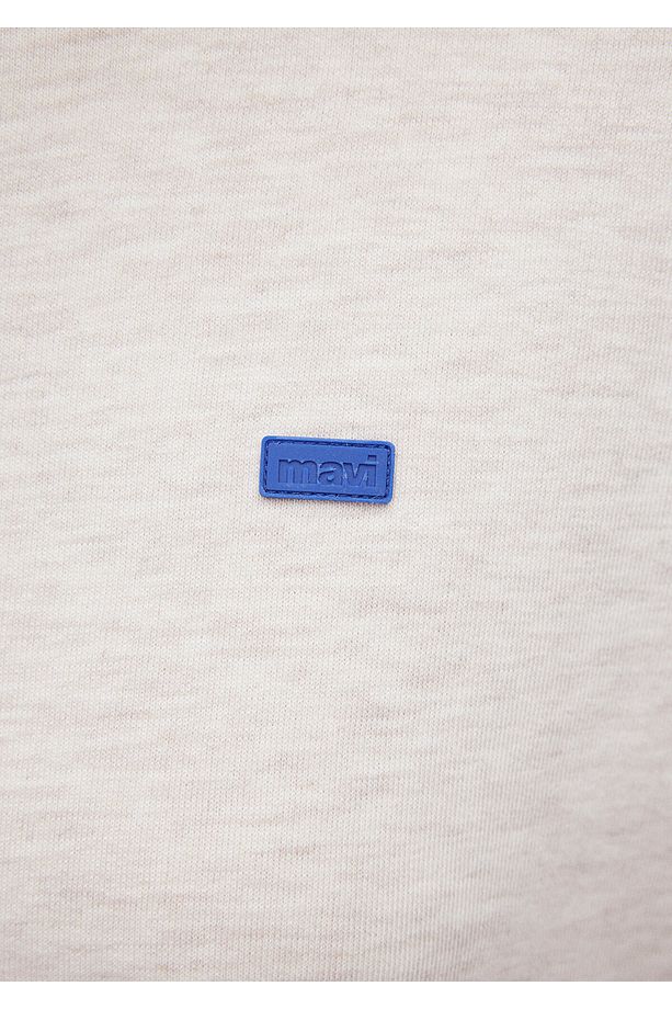 Bisiklet Yaka Basic Bej Sweatshirt 1s10087-85576 - 6
