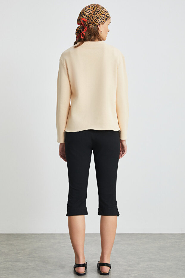 SHENA Kadın Bej Sweatshirt - 5