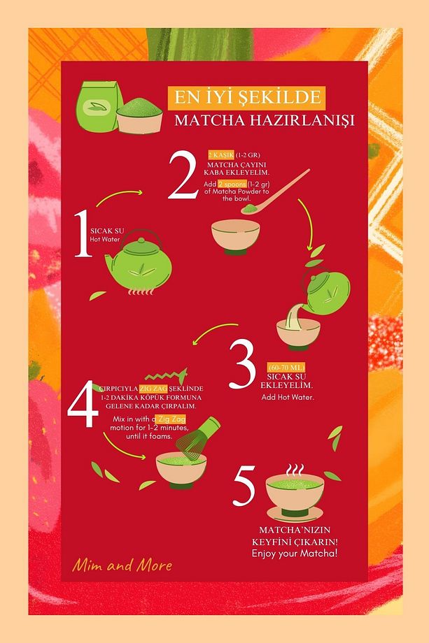Mango & Strawberry Matcha - Mango Ve Çilekli Matcha 50 gr - 4