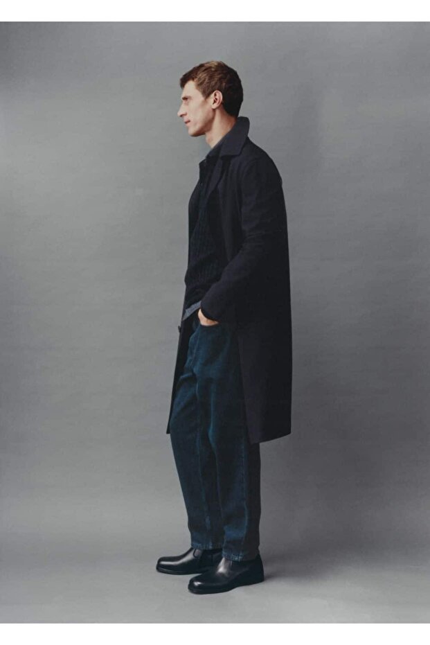 Oversize comfort streç trençkot - 6