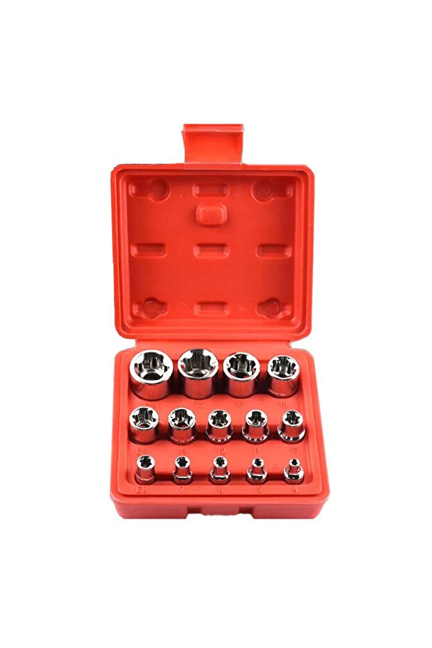 Kısa İç Torx E Lokma Takımı 14 Parça - 1
