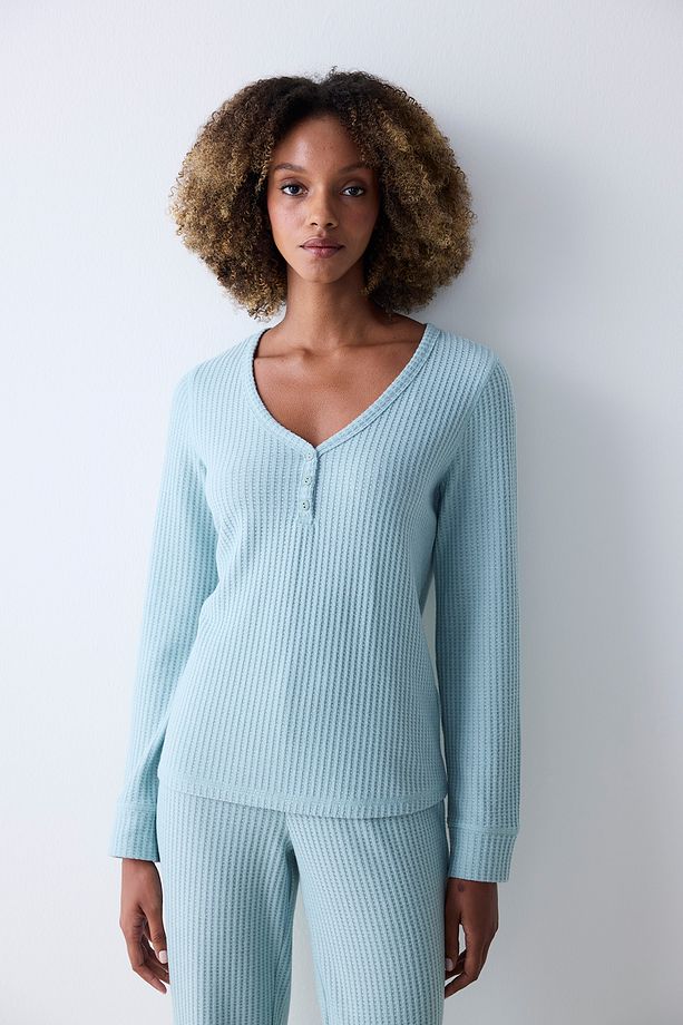 Soft Açık Yeşil Pantolon Pijama Takımı - 4