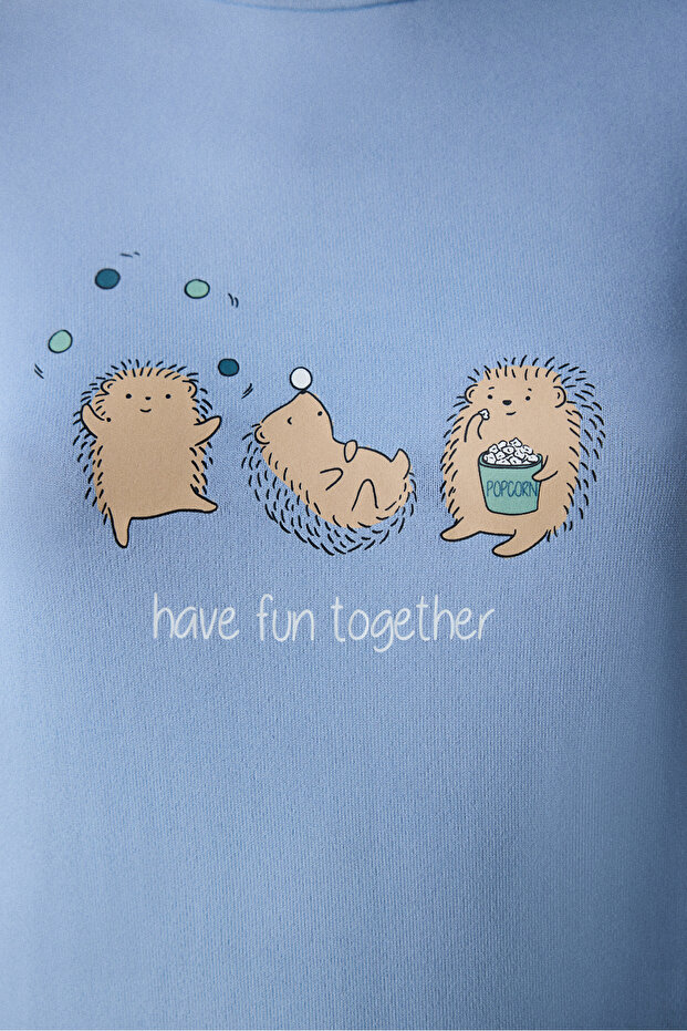 Have Fun Thermal Hellblau Pyjama Top - 3