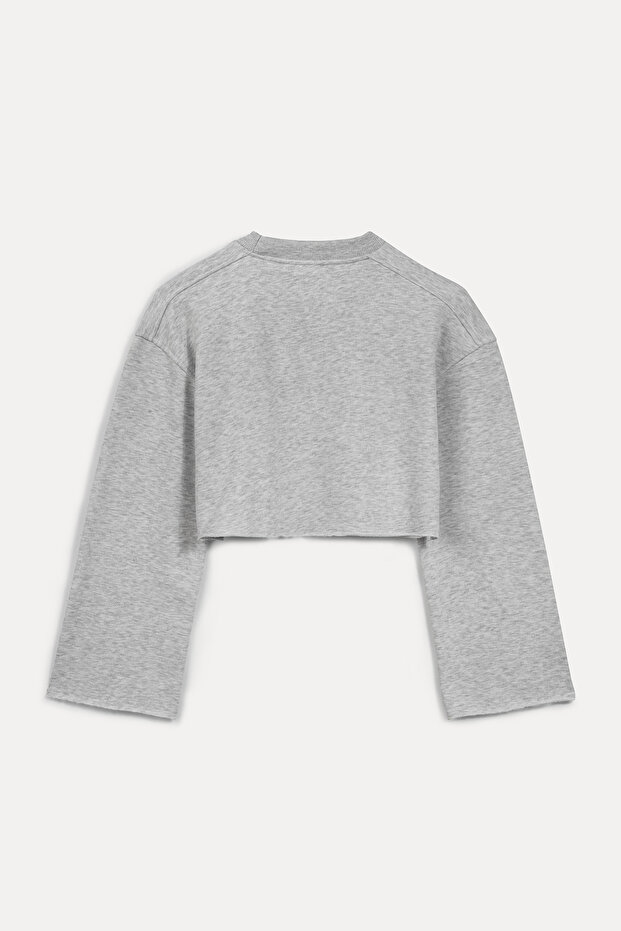 Oversized fit crop sweatshirt - 7