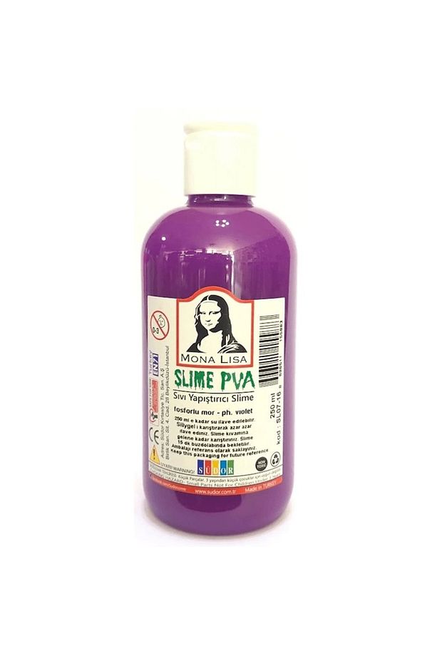 Slıme Sıvı Yapıştırıcı 250 ml Fosforlu Mor Sl07-16 - 1