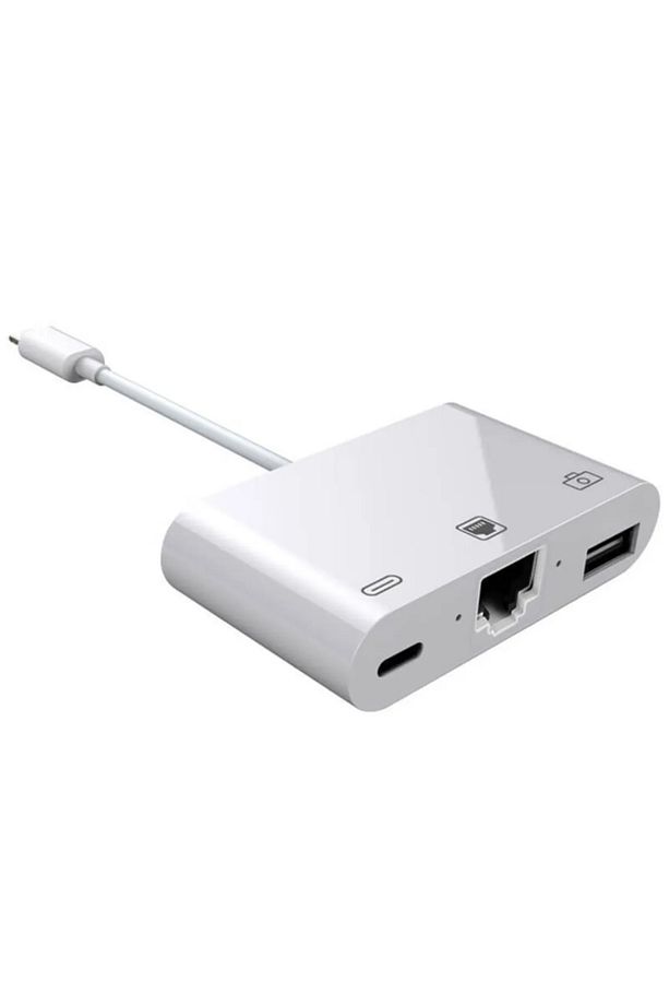 Apple Iphone/ipad Lightning To Ethernet Rj45 için Dönüştürücü Adaptörü - 5