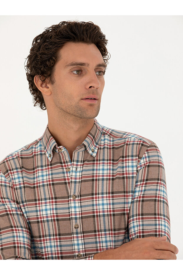 Vizon Regular Fit Uzun Kollu Gömlek 50272912-VR052 - 2