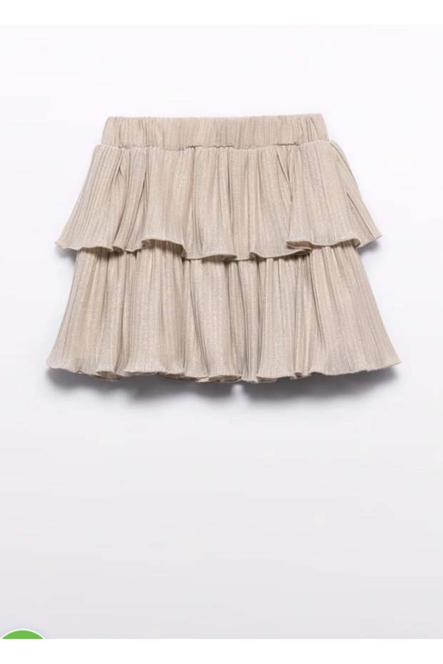 Girl's Pleated Mesh Skirt
