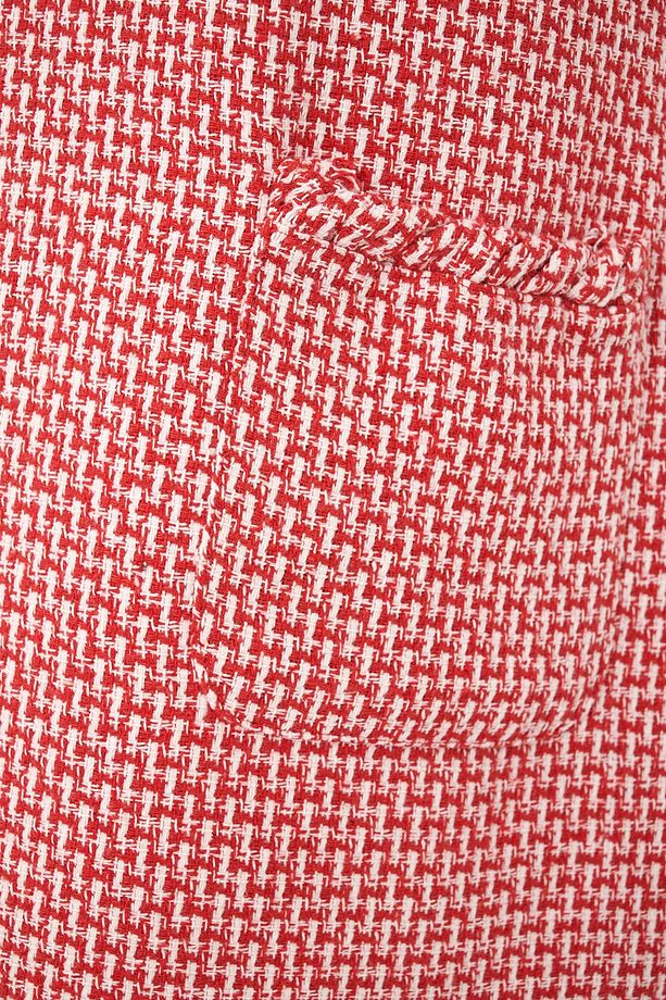 Tweed Kısa Kollu Mini Elbise - 6