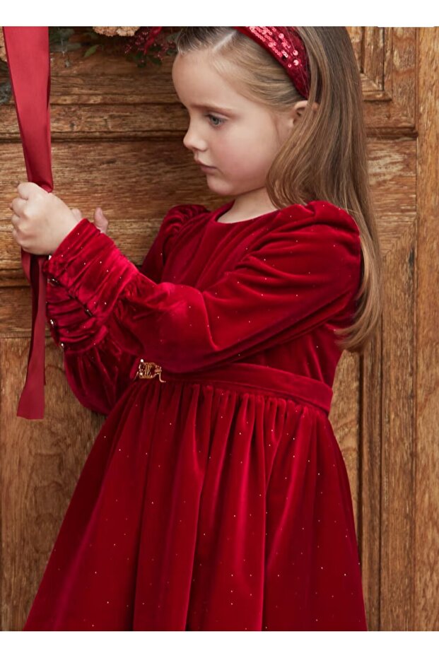Abel Lula Girl Elegant Dress 5536 Red