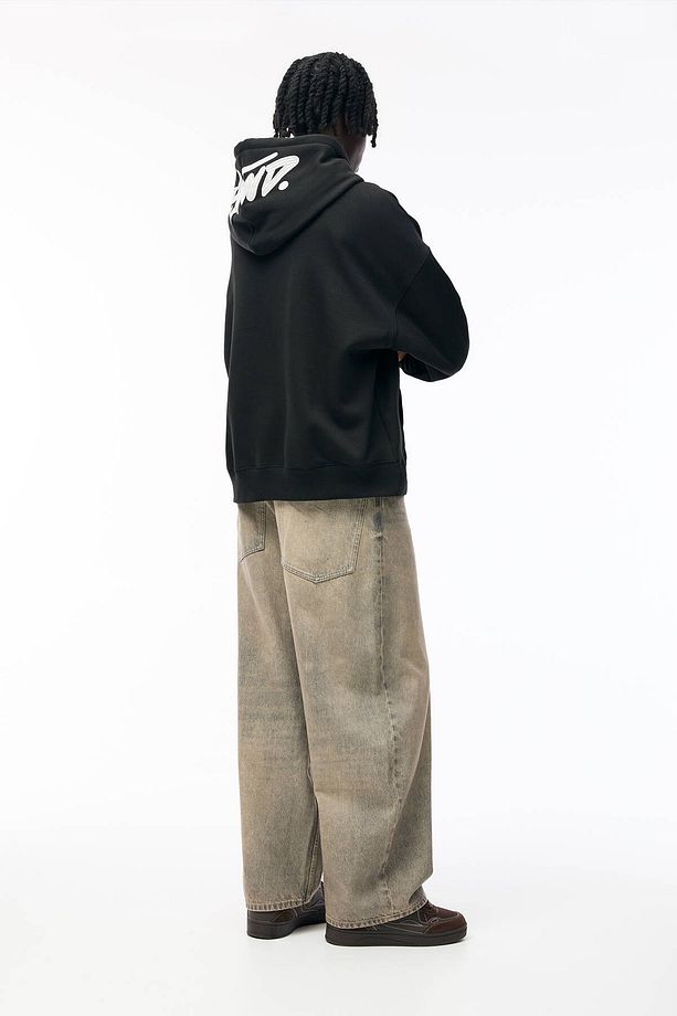 STWD işlemeli ve kapüşonlu sweatshirt - 5