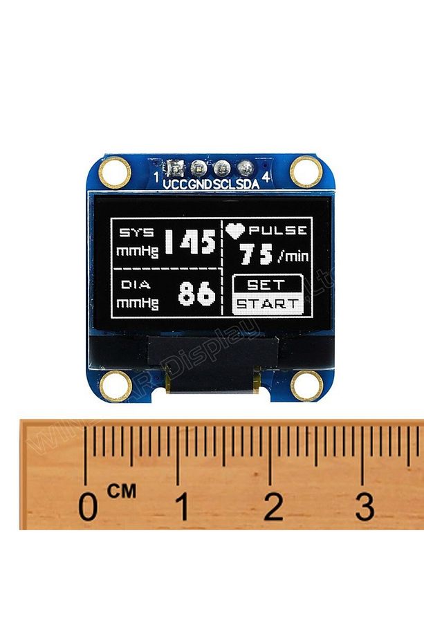 128x64 0.96 Inch Oled Grafik Lcd Ekran - Ssd1306 - 4 Pin I2c - 3