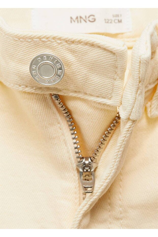 Paçaları kıvrık denim şort - 5