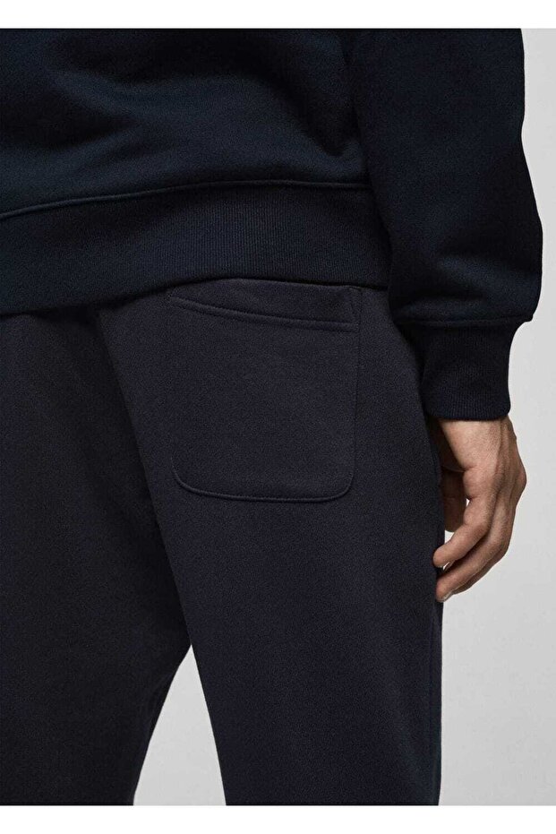 İpli pamuklu jogger - 5