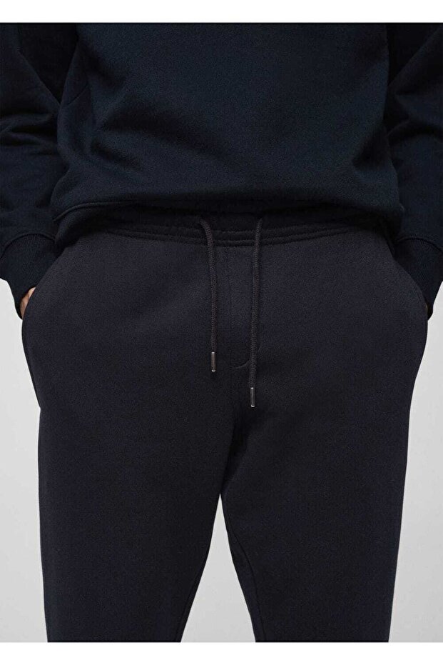 İpli pamuklu jogger - 6