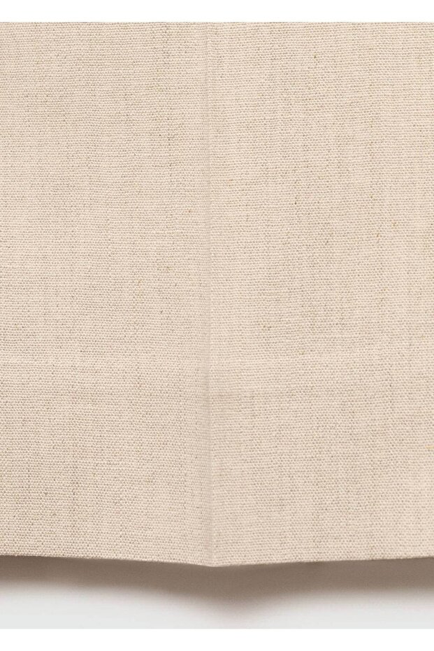 Flare keten pantolon - 7