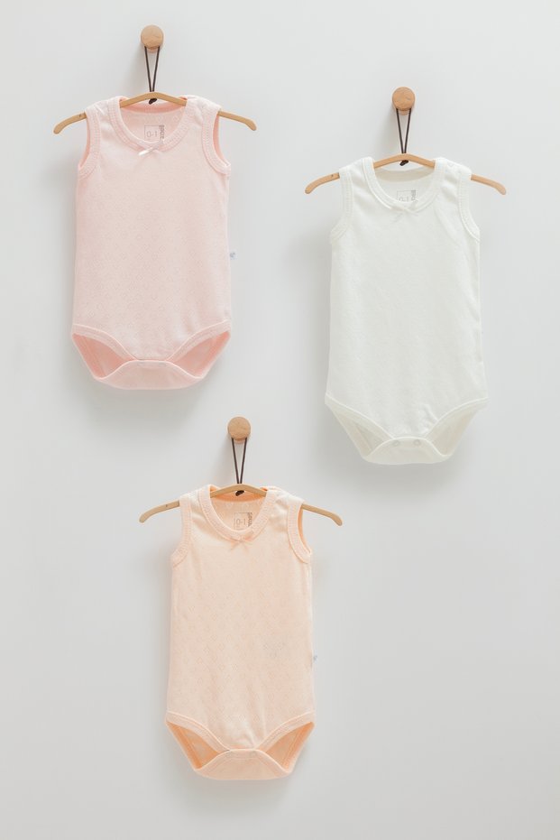 100% Cotton 3-Piece Athlete Body Set Baby Girl