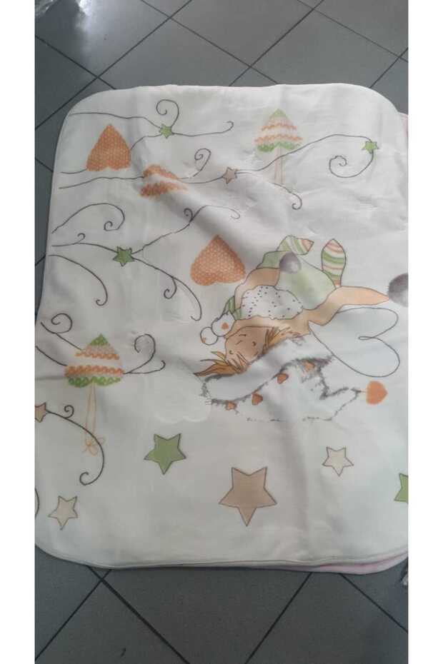 Colorful Dotted Embos Printed 100*120cm Plush Baby Kids Blanket