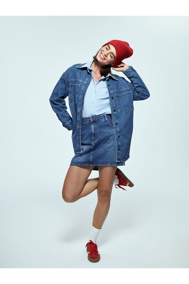 Lw - Standard Fit Women's Jean Skirt