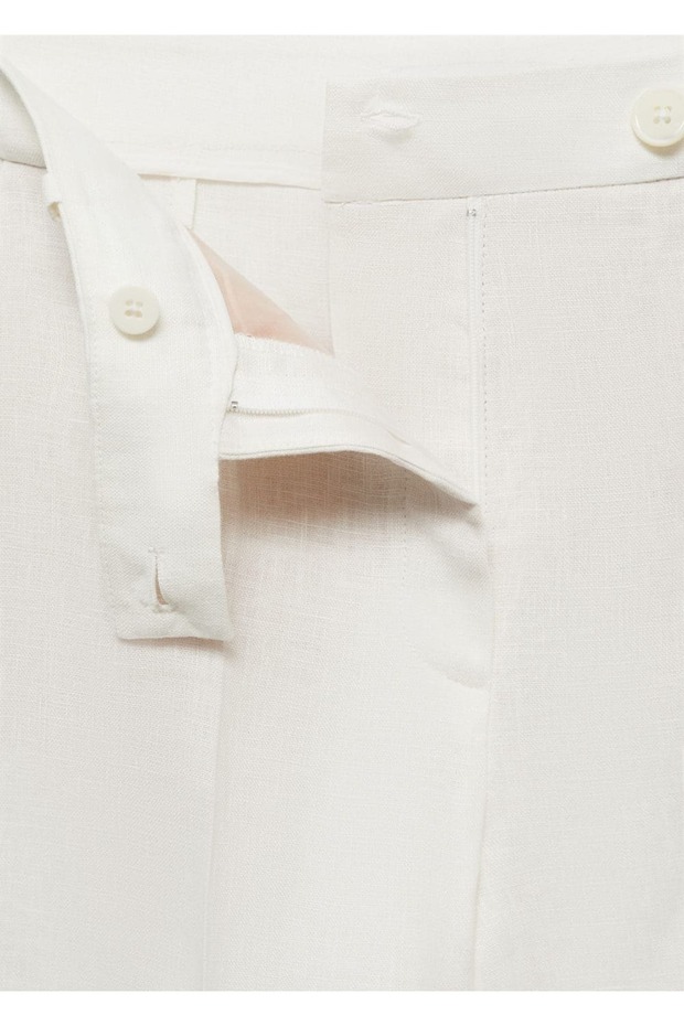 %100 keten pantolon - 7