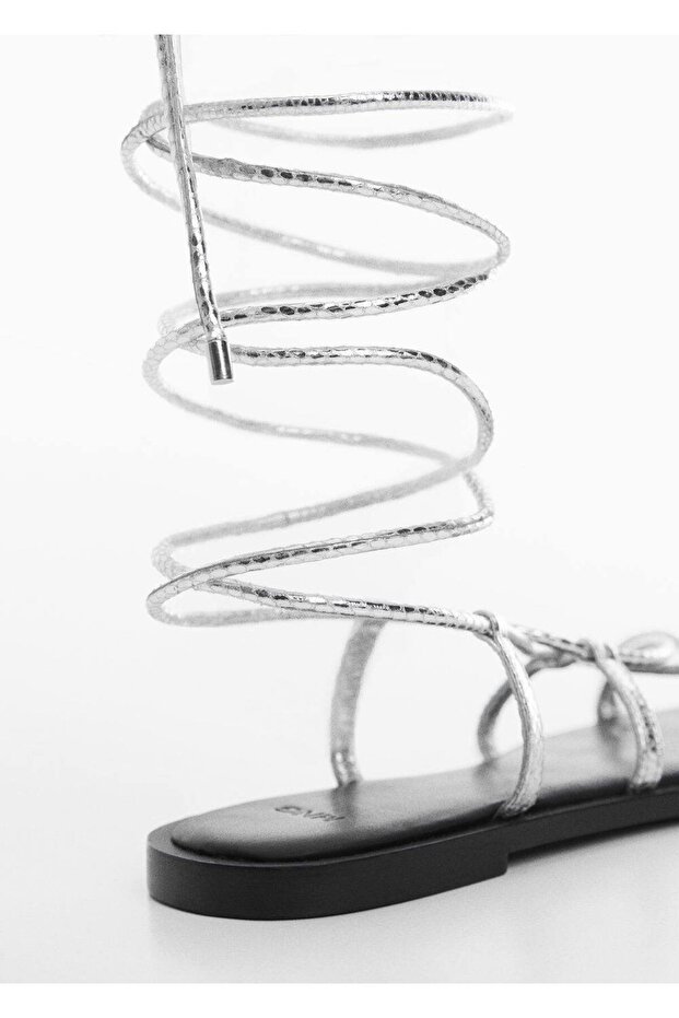 Δερμάτινα πέδιλα με λουράκι - 7