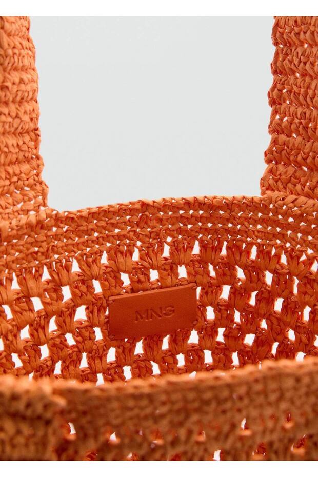 Doğal elyaf shopper çanta - 4