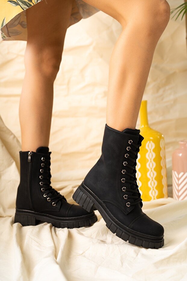 Burun Dikişli Postal SİYAH - 3