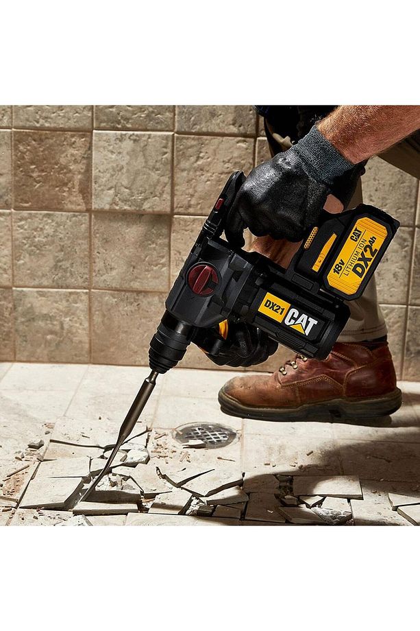 DX21BC 18Volt 2.0Ah 2.2J Li-ion Tek Akülü Şarjlı Kömürsüz Profesyonel SDS-Plus Pnömatik Kırıcı/D - 4