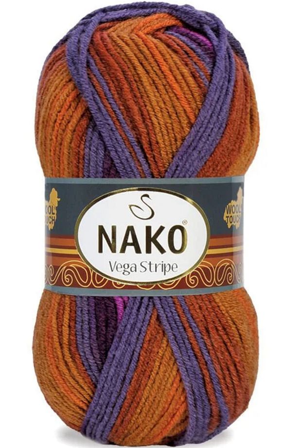 Vega Stripe Ebruli Örgü İpi 83603 - 2