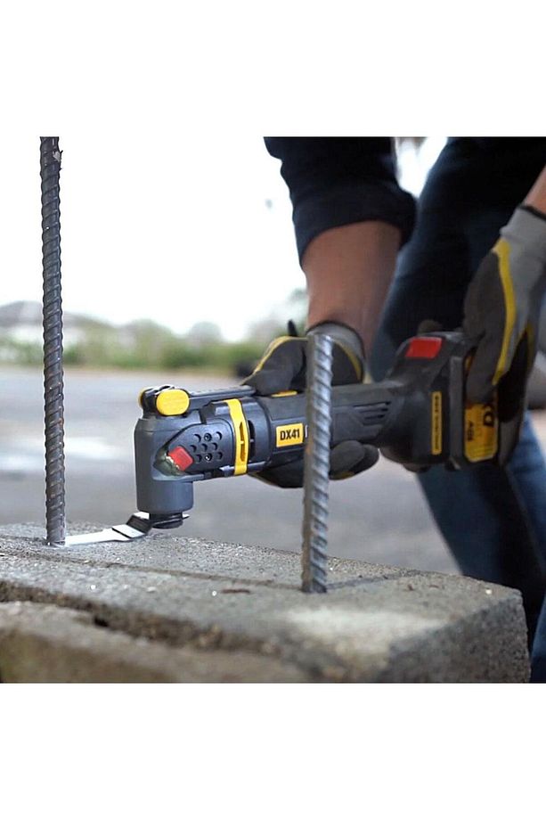 DX41 18Volt/4.0Ah Li-ion Tek Akülü Kömürsüz Profesyonel Çok Amaçlı Devir Ayarlı Raspalama+14 Ade - 4